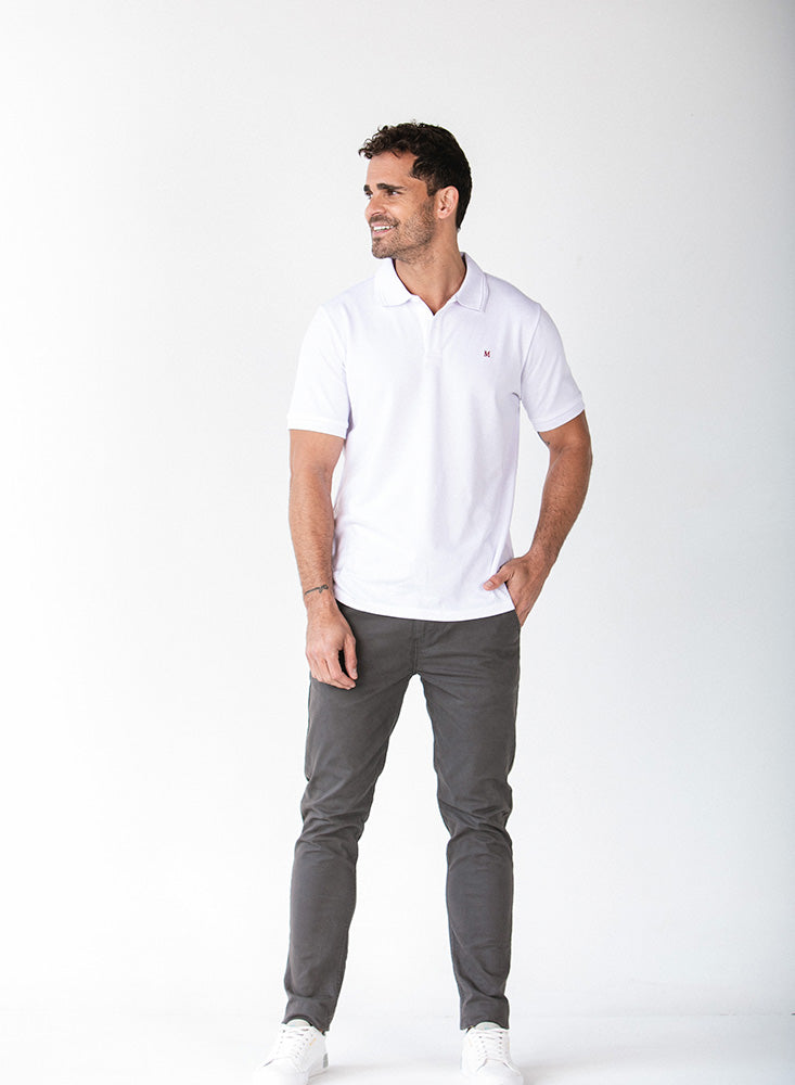 Pantalón Hombre Color Blanco – Moft